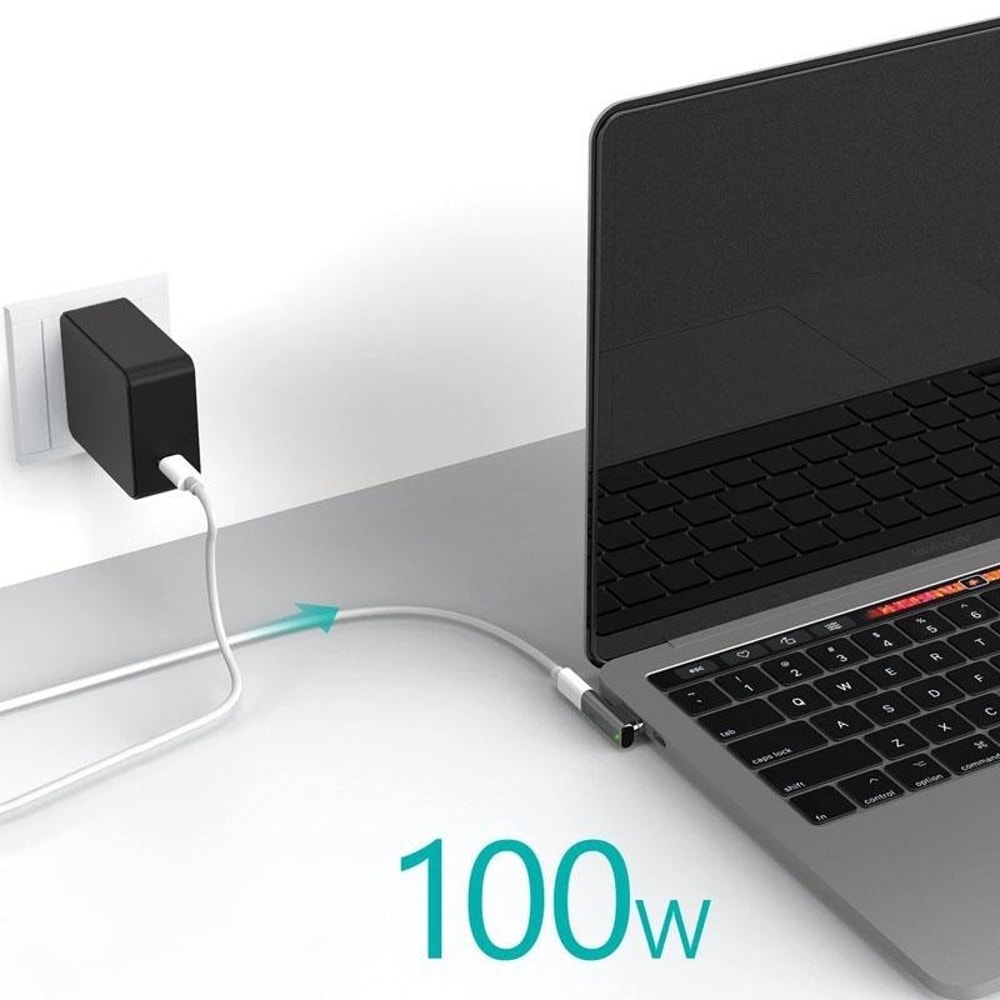 Magnetic USB-C Elbow Adapter Type-C Fast Charging & Data Transfer L-Shaped Connector