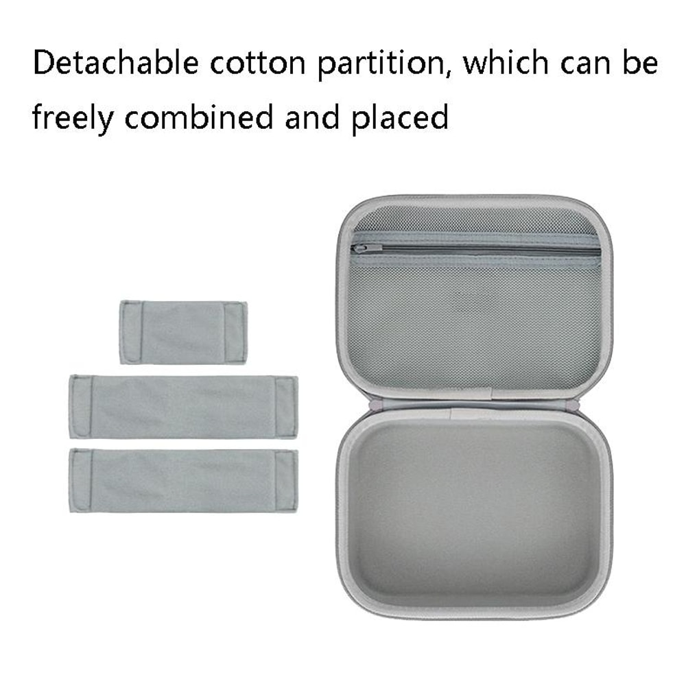 Digital Storage Bag Cable Organizer Electronics Case Gray