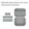 Digital Storage Bag Cable Organizer Electronics Case Gray