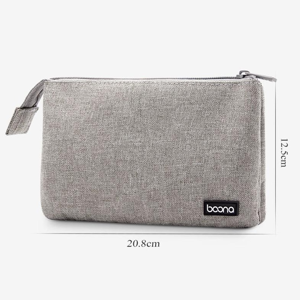 Dual Layer Digital Storage Bag Cable Organizer Travel Case Electronics Organizer
