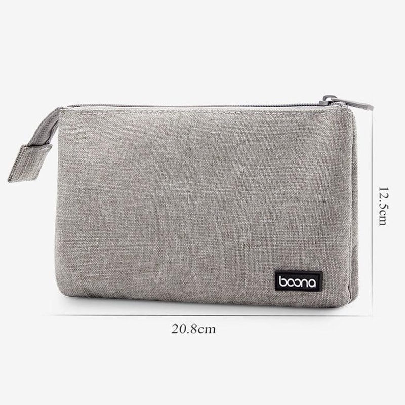Dual Layer Digital Storage Bag Cable Organizer Travel Case Electronics Organizer