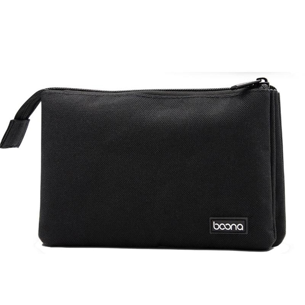 Dual Layer Digital Storage Bag Cable Organizer Travel Case Electronics Organizer