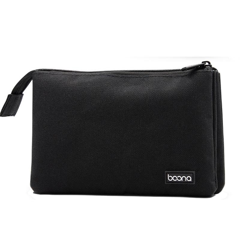 Dual Layer Digital Storage Bag Cable Organizer Travel Case Electronics Organizer