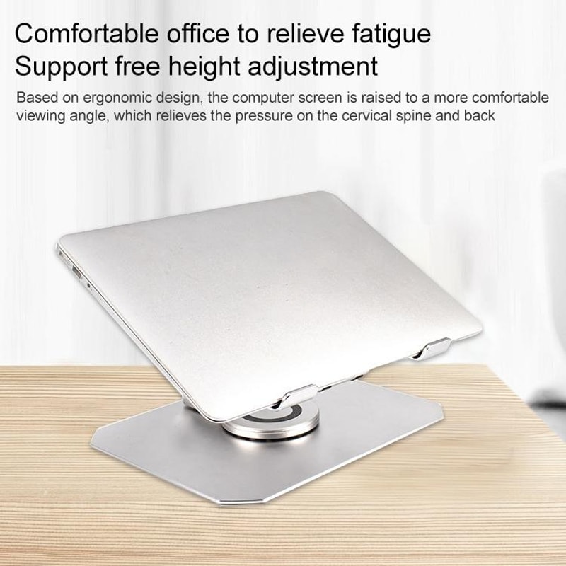 Folding Aluminum Laptop Cooling Stand Adjustable Ergonomic Laptop Riser