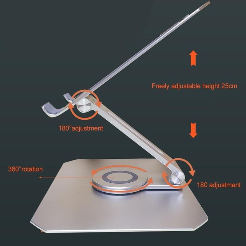 Folding Aluminum Laptop Cooling Stand Adjustable Ergonomic Laptop Riser