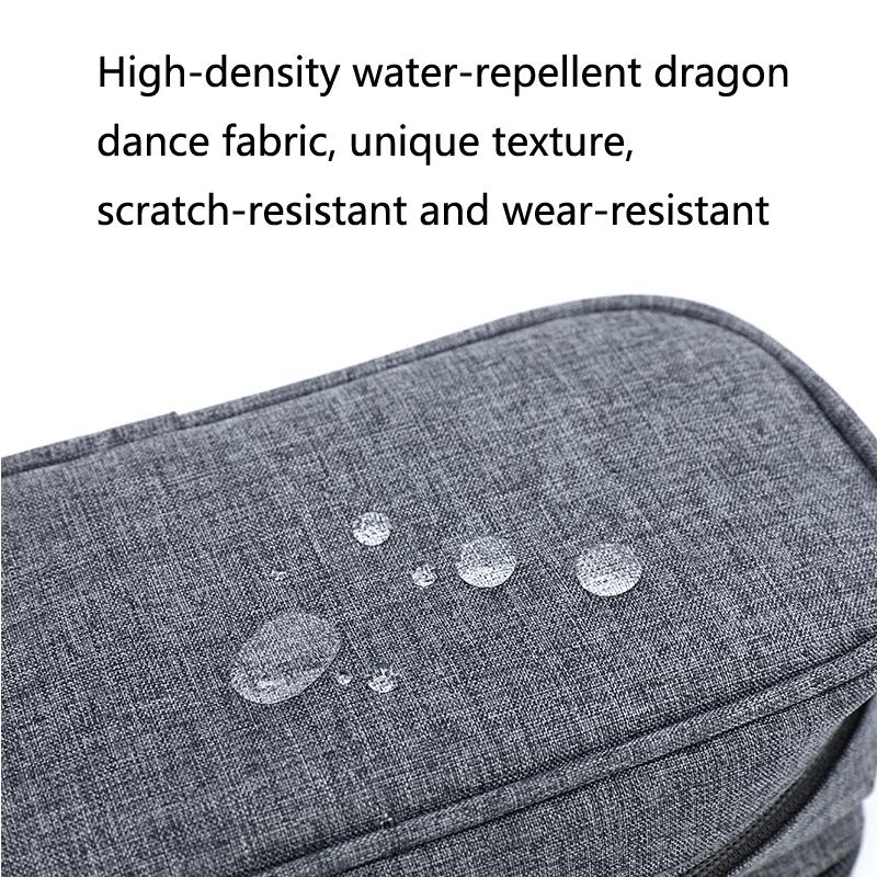 Travel Digital Accessories Storage Bag Waterproof Cable Organizer Charger & Card Holder Pouch