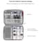 Double Layer Digital Accessory Storage Bag Cable Organizer Bag For Travel Electronics Organizer Bla 3