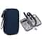 Double Layer Digital Accessory Storage Bag with Lanyard Travel Cable Organizer Pouch