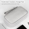 Double Layer Digital Accessory Storage Bag with Lanyard Travel Cable Organizer Pouch