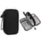 Double Layer Digital Accessory Storage Bag with Lanyard Travel Cable Organizer Pouch