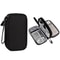 Double Layer Digital Accessory Storage Bag with Lanyard Travel Cable Organizer Pouch