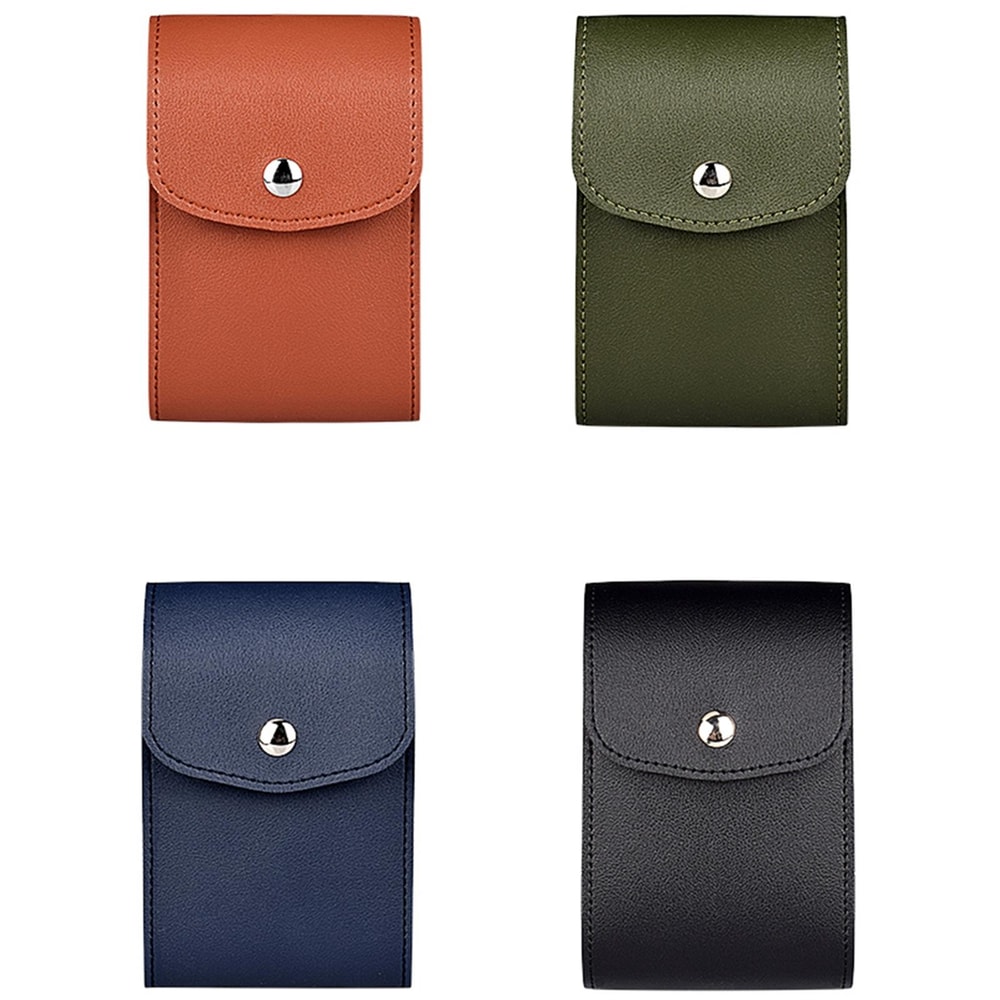 PU Leather Digital Accessory Storage Bag Compact Cable Organizer Pouch for Travel