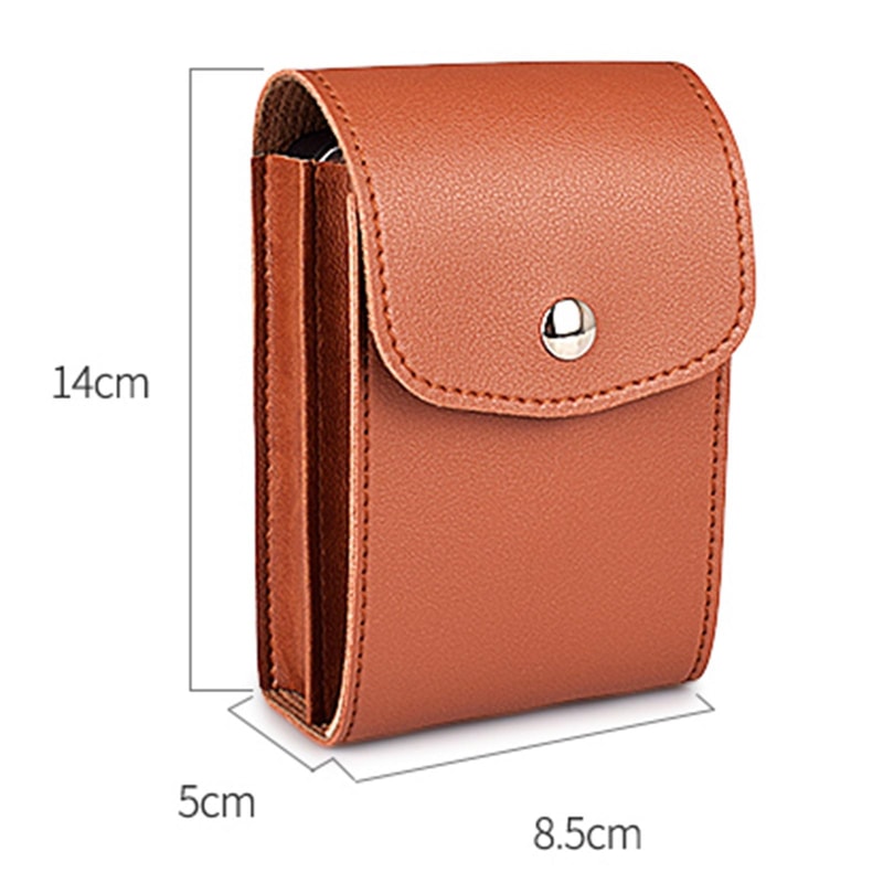 PU Leather Digital Accessory Storage Bag Compact Cable Organizer Pouch for Travel