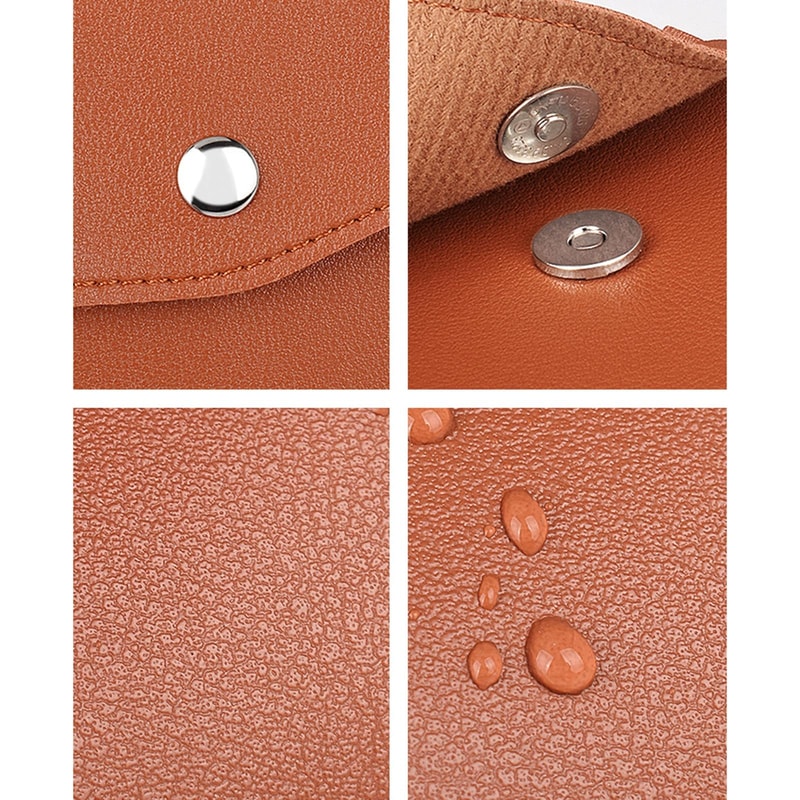 PU Leather Digital Accessory Storage Bag Compact Cable Organizer Pouch for Travel