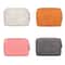 Portable Tech Organizer Sheepskin Leather Bag Mini Travel Digital Accessory Pouch