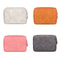 Portable Tech Organizer Sheepskin Leather Bag Mini Travel Digital Accessory Pouch