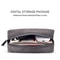 Portable Tech Organizer Sheepskin Leather Bag Mini Travel Digital Accessory Pouch