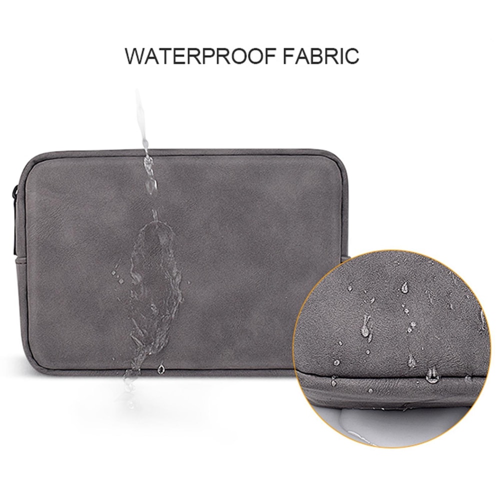 Portable Tech Organizer Sheepskin Leather Bag Mini Travel Digital Accessory Pouch