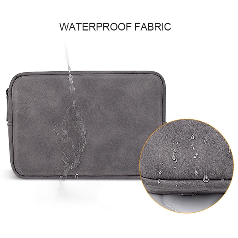Portable Tech Organizer Sheepskin Leather Bag Mini Travel Digital Accessory Pouch