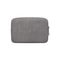 Portable Frosted PU Leather Cable Organizer Bag Dark Grey Travel Tech Storage Pouch