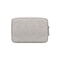 Portable Frosted PU Leather Cable Organizer Bag Dark Grey Travel Tech Storage Pouch