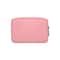Portable Frosted PU Leather Cable Organizer Bag Dark Grey Travel Tech Storage Pouch