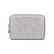 Sky Blue PU Leather Cable Organizer Bag, Portable Travel Electronics Storage Pouch