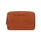 Sky Blue PU Leather Cable Organizer Bag, Portable Travel Electronics Storage Pouch