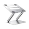 ROCK Aluminum Alloy Adjustable Laptop Cooling Stand Silver Ergonomic Laptop Riser with Cooling Design