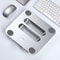 ROCK Aluminum Alloy Adjustable Laptop Cooling Stand Silver Ergonomic Laptop Riser with Cooling Design