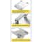 ROCK Aluminum Alloy Adjustable Laptop Cooling Stand Silver Ergonomic Laptop Riser with Cooling Design