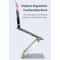 ROCK Aluminum Alloy Adjustable Laptop Cooling Stand Silver Ergonomic Laptop Riser with Cooling Design