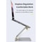 ROCK Aluminum Alloy Adjustable Laptop Cooling Stand Silver Ergonomic Laptop Riser with Cooling Design