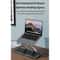 ROCK Aluminum Alloy Adjustable Laptop Cooling Stand Silver Ergonomic Laptop Riser with Cooling Design