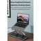 ROCK Aluminum Alloy Adjustable Laptop Cooling Stand Silver Ergonomic Laptop Riser with Cooling Design