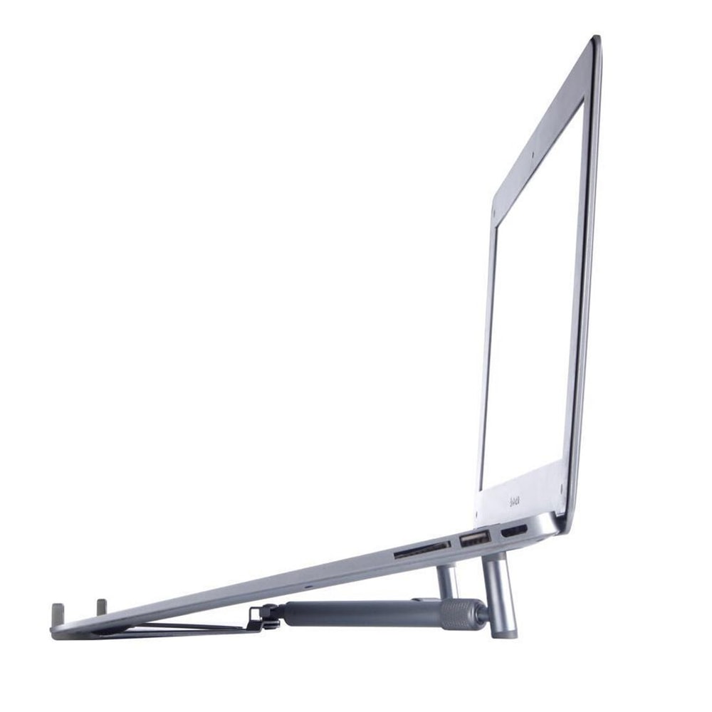 Foldable Aluminum Alloy Adjustable Laptop Stand for Devices Ergonomic Height Extender Holder