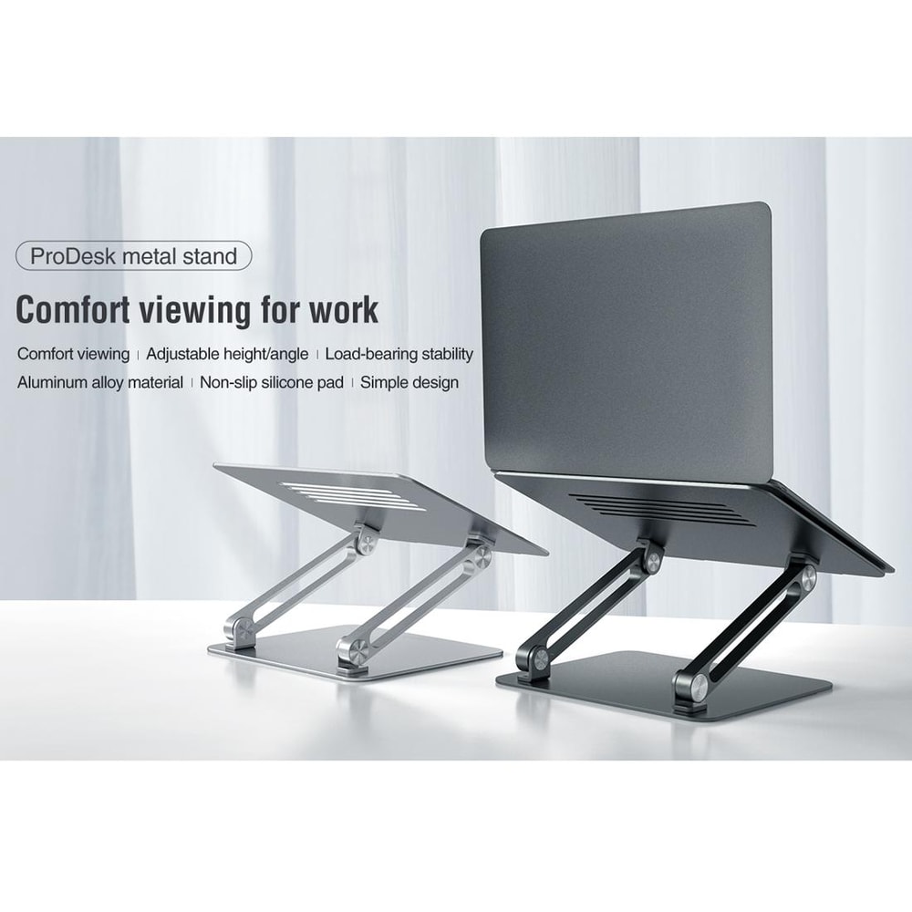 ProDesk Adjustable Laptop Stand Aluminum Ergonomic Foldable Notebook Holder