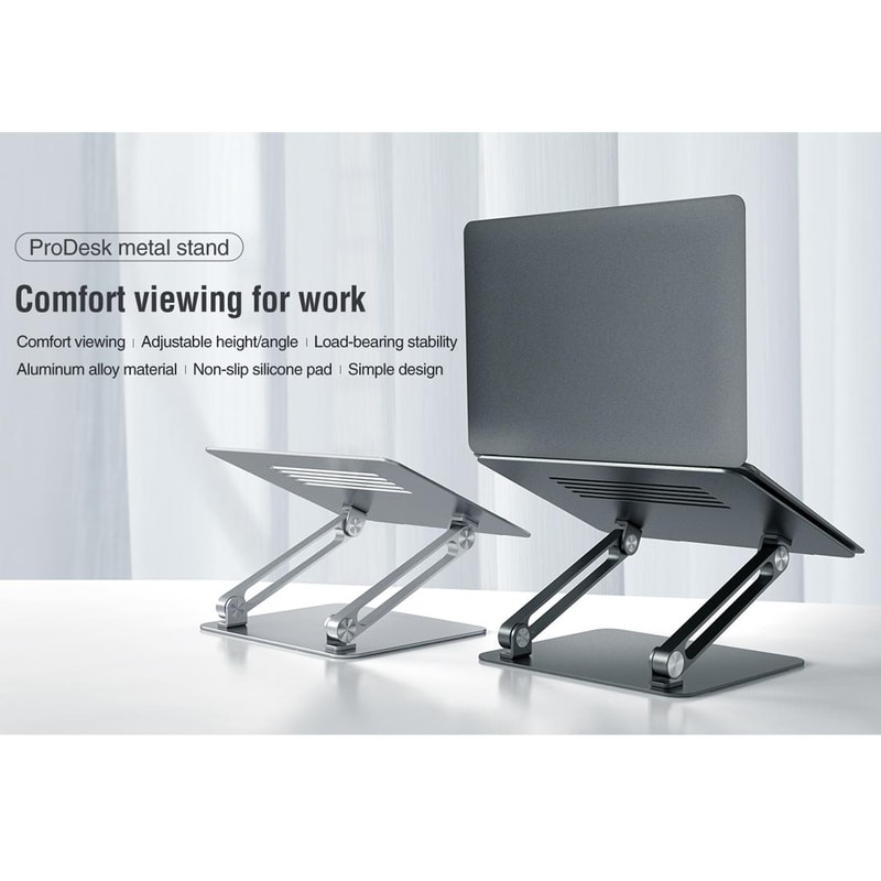ProDesk Adjustable Laptop Stand Aluminum Ergonomic Foldable Notebook Holder