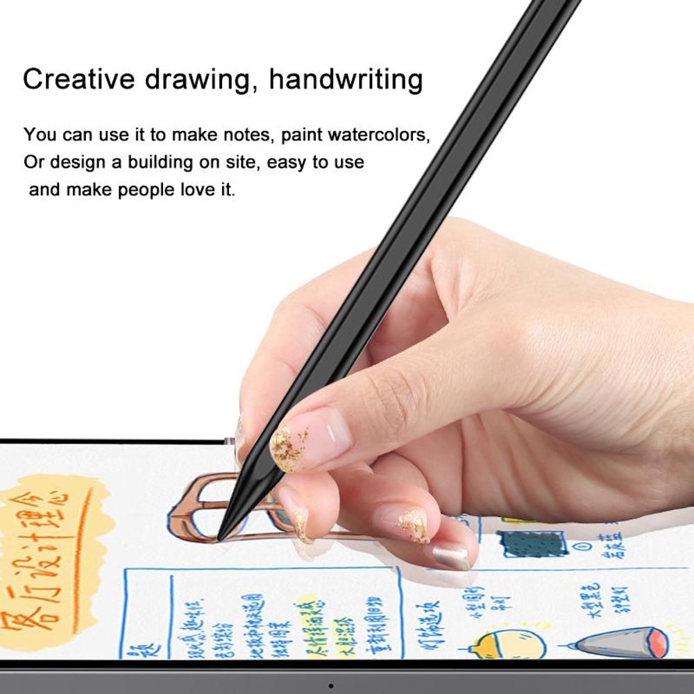 Active Stylus Pen for iPad Series, Capacitive iPad Stylus Pen, Rechargeable 1.4mm Precision Stylus