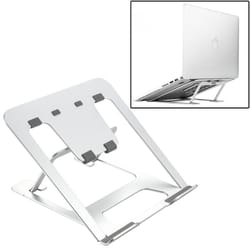 adjustable aluminum laptop stand riser foldable ergonomic 6-level height extender heat dissipation holder
