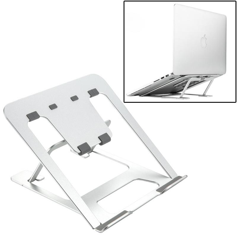 Adjustable Aluminum Laptop Stand Riser Foldable Ergonomic 6-Level Height Extender Heat Dissipation Holder