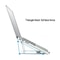 Adjustable Aluminum Laptop Stand Riser Foldable Ergonomic 6-Level Height Extender Heat Dissipation Holder
