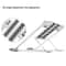 Adjustable Aluminum Laptop Stand Riser Foldable Ergonomic 6-Level Height Extender Heat Dissipation Holder