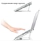 Adjustable Aluminum Laptop Stand Riser Foldable Ergonomic 6-Level Height Extender Heat Dissipation Holder