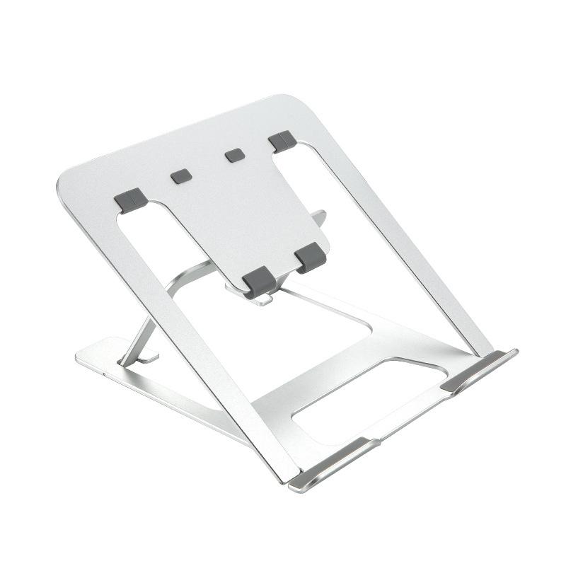 Adjustable Aluminum Laptop Stand Riser Foldable Ergonomic 6-Level Height Extender Heat Dissipation Holder