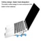 Adjustable Aluminum Laptop Stand Riser Foldable Ergonomic 6-Level Height Extender Heat Dissipation Holder