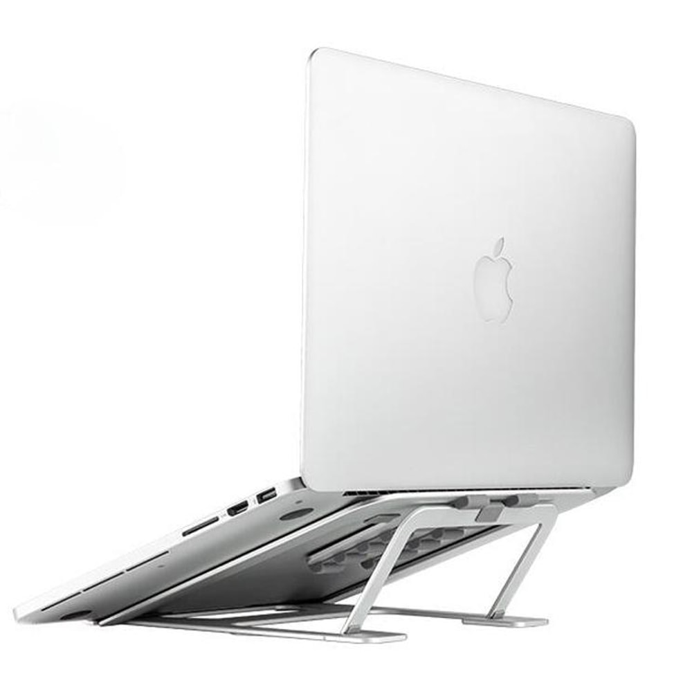 Adjustable Aluminum Laptop Stand Riser Foldable Ergonomic 6-Level Height Extender Heat Dissipation Holder