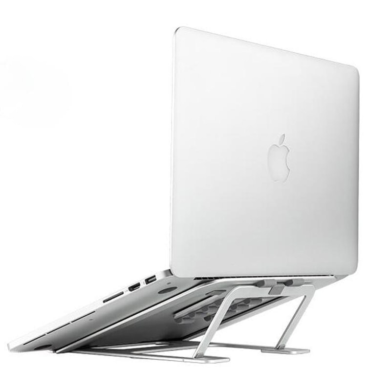 Adjustable Aluminum Laptop Stand Riser Foldable Ergonomic 6-Level Height Extender Heat Dissipation Holder