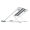 Adjustable Aluminum Laptop Stand Riser Foldable Ergonomic 6-Level Height Extender Heat Dissipation Holder