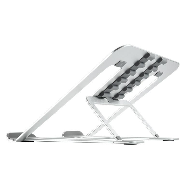 Adjustable Aluminum Laptop Stand Riser Foldable Ergonomic 6-Level Height Extender Heat Dissipation Holder